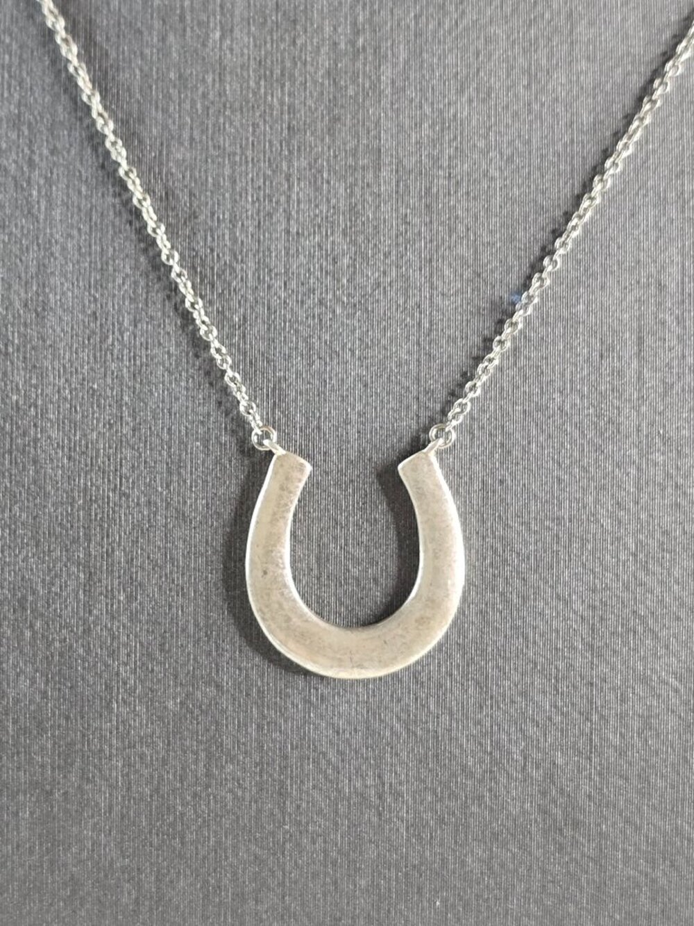 Womens Sterling Silver Tiffany & Co. 1837 Lucky Horseshoe Necklace 2.6g E1938